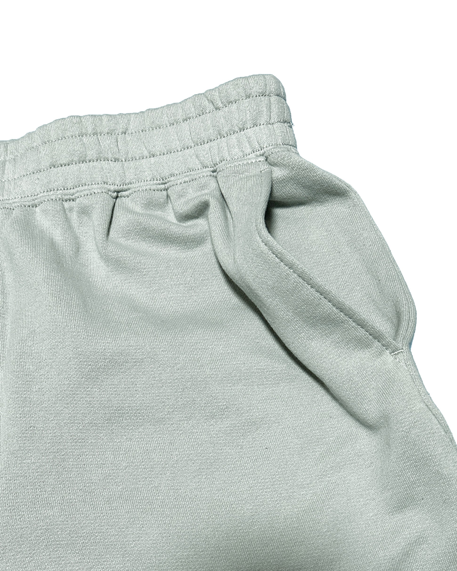 Basic One Point Relax Sweat Tee & Shorts Setup - Acid Green