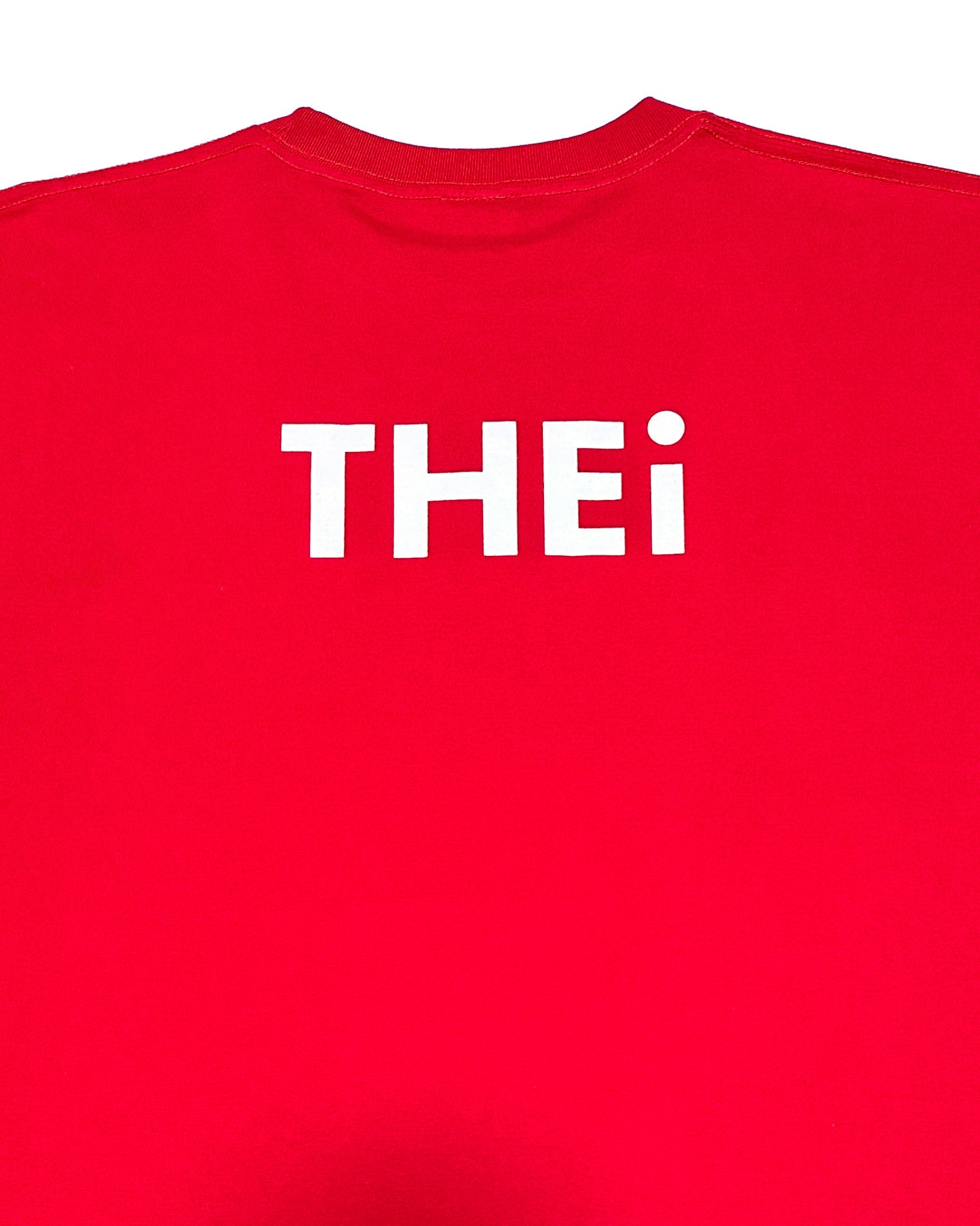 Basic Back Print Tee - Red