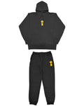 Smiley HW Sweat Hoodie & Pants Setup - Black