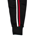 Basic One Point Track JKT & Pants Setup - Black / Red / White