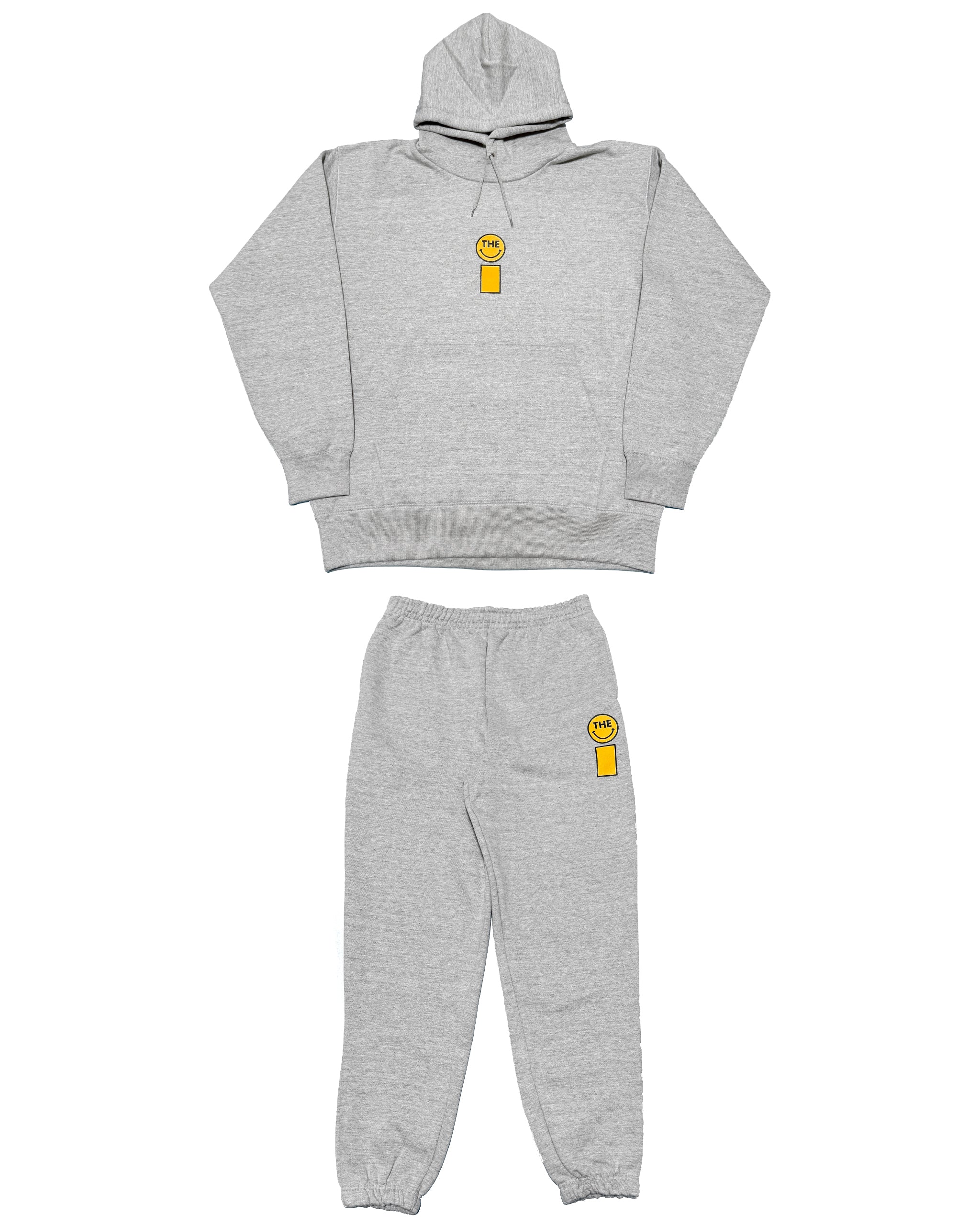 Smiley HW Sweat Hoodie & Pants Setup - Gray