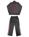Basic One Point Track JKT & Pants Setup - Black / Red / White