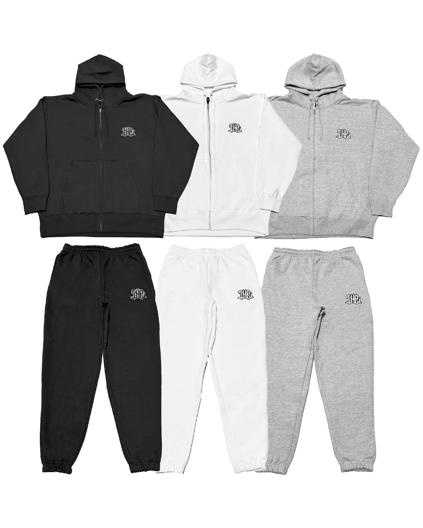 Arabic-Type2 Heavy Weight Zip Hoodie & Pants Setup