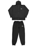 Arabic-Type2 HW Sweat Zip Hoodie & Pants Setup - Black