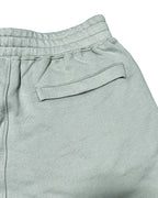 Basic One Point Relax Sweat Tee & Shorts Setup - Acid Green