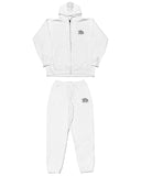 Arabic-Type2 HW Sweat Zip Hoodie & Pants Setup - White