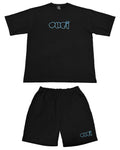 Bubble HW Tee & Shorts Setup - Black