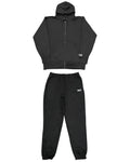 Box One Point HW Sweat Zip Hoodie & Pants Setup - Black