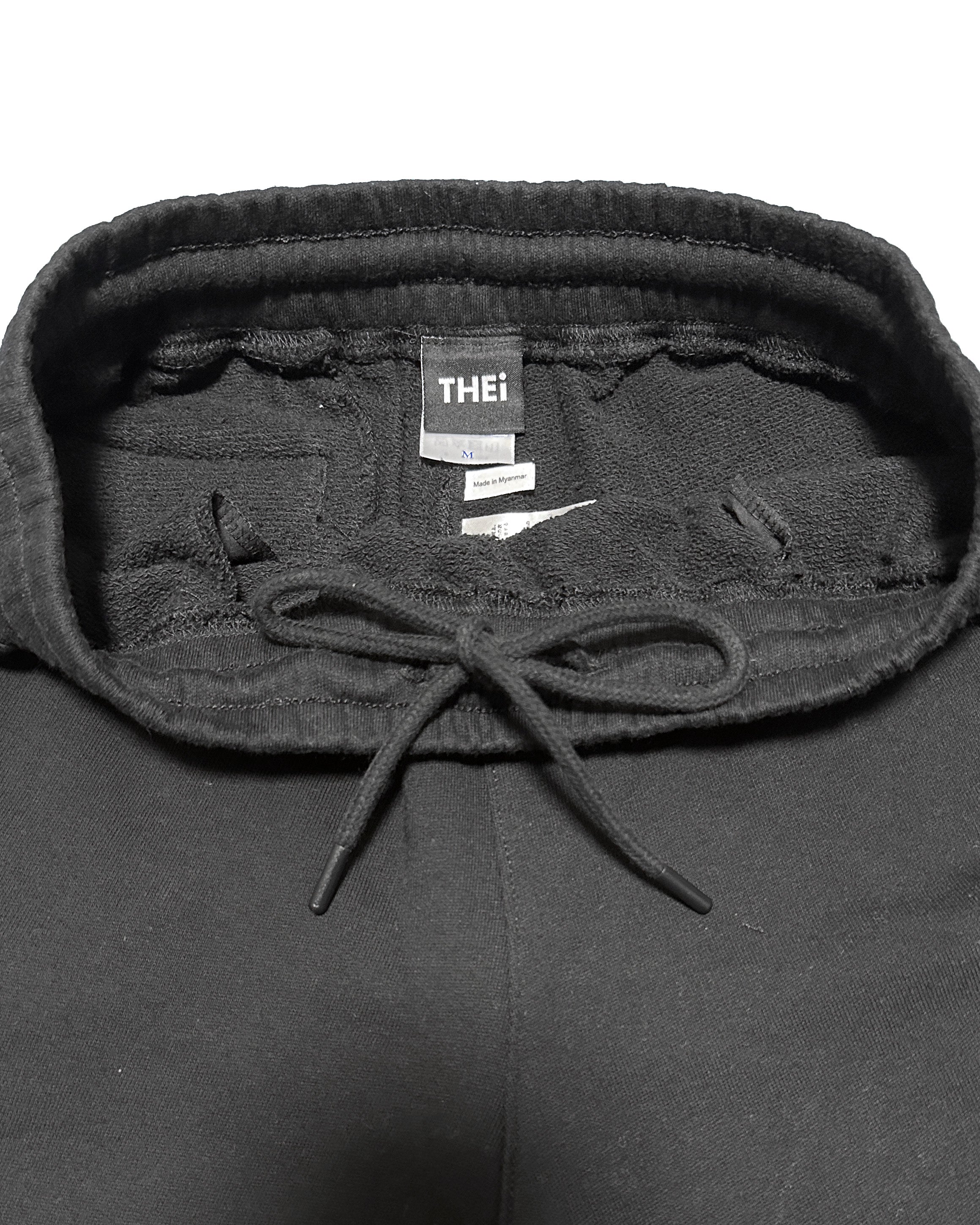 Smiley Relax Sweat Tee & Shorts Setup - Black