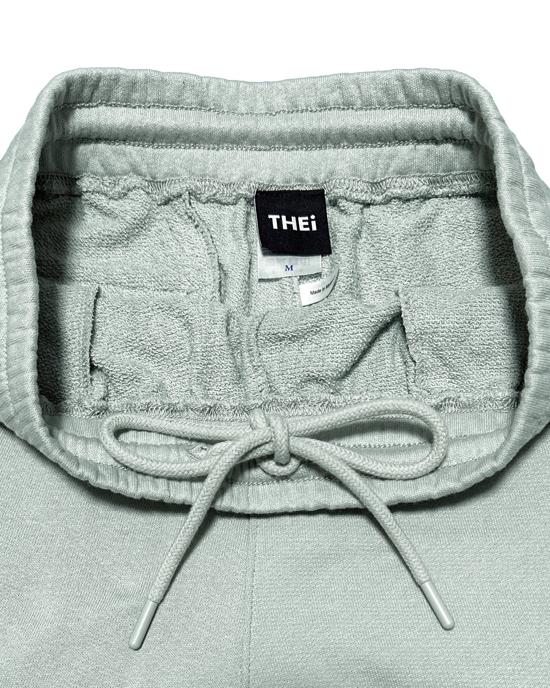 Basic One Point Relax Sweat Tee & Shorts Setup - Acid Green