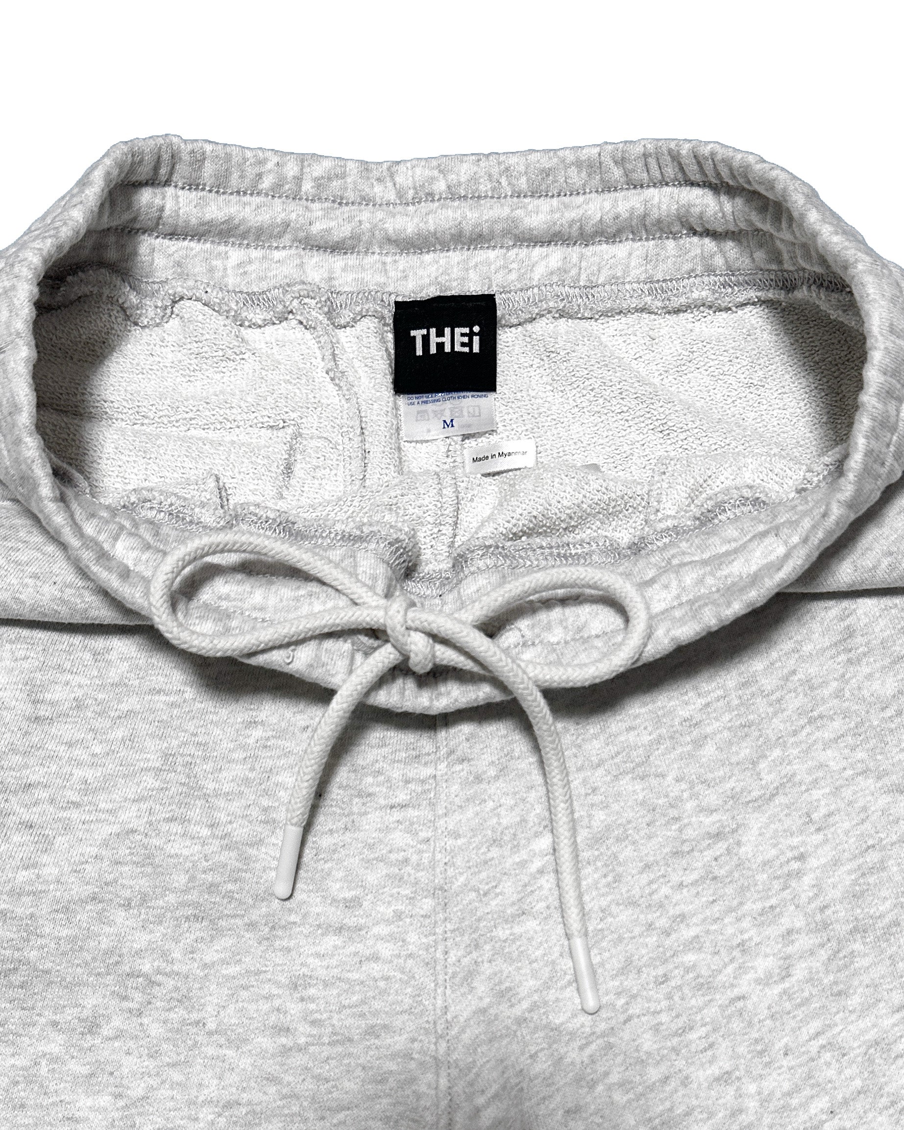 Basic One Point Relax Sweat Tee & Shorts Setup - Gray