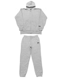 Box One Point HW Sweat Zip Hoodie & Pants Setup - Gray