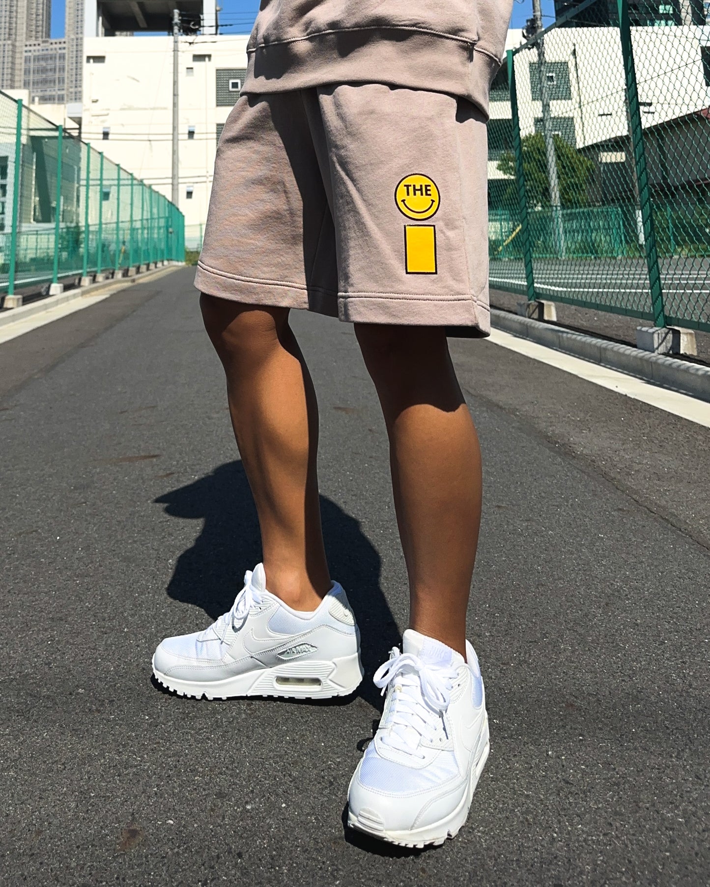 Smiley Loose Fit Sweat Shorts