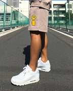 Smiley Relax Sweat Shorts - Smokey Beige