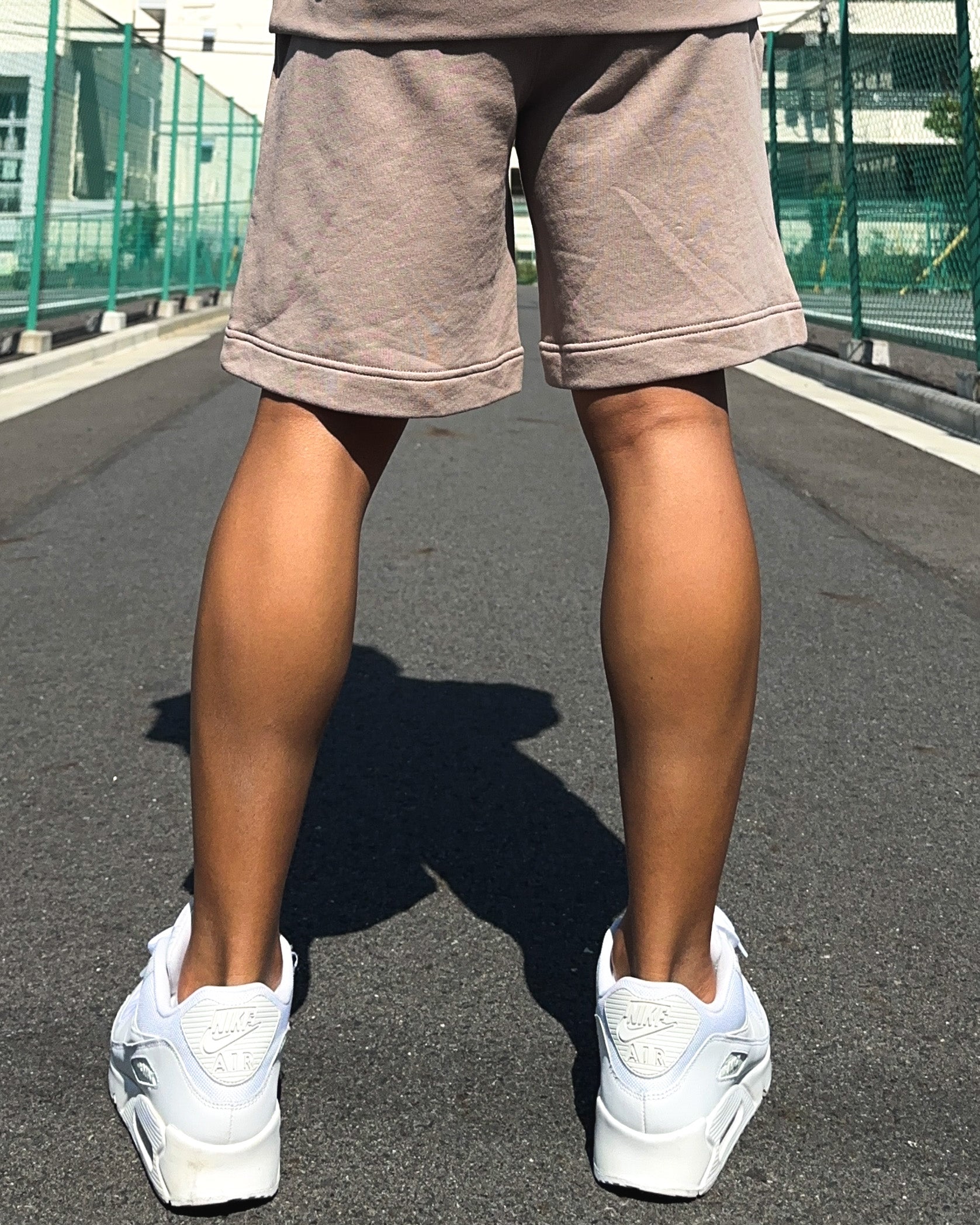Smiley Relax Sweat Shorts - Smokey Beige