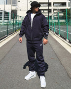 Box One Point HW Sweat Zip Hoodie & Pants Setup - Navy