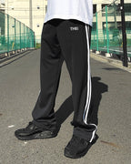 Basic One Point Track Pants - Black / White