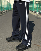 Basic One Point Track Pants - Navy / White