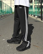 Basic One Point Track Pants - Black / White
