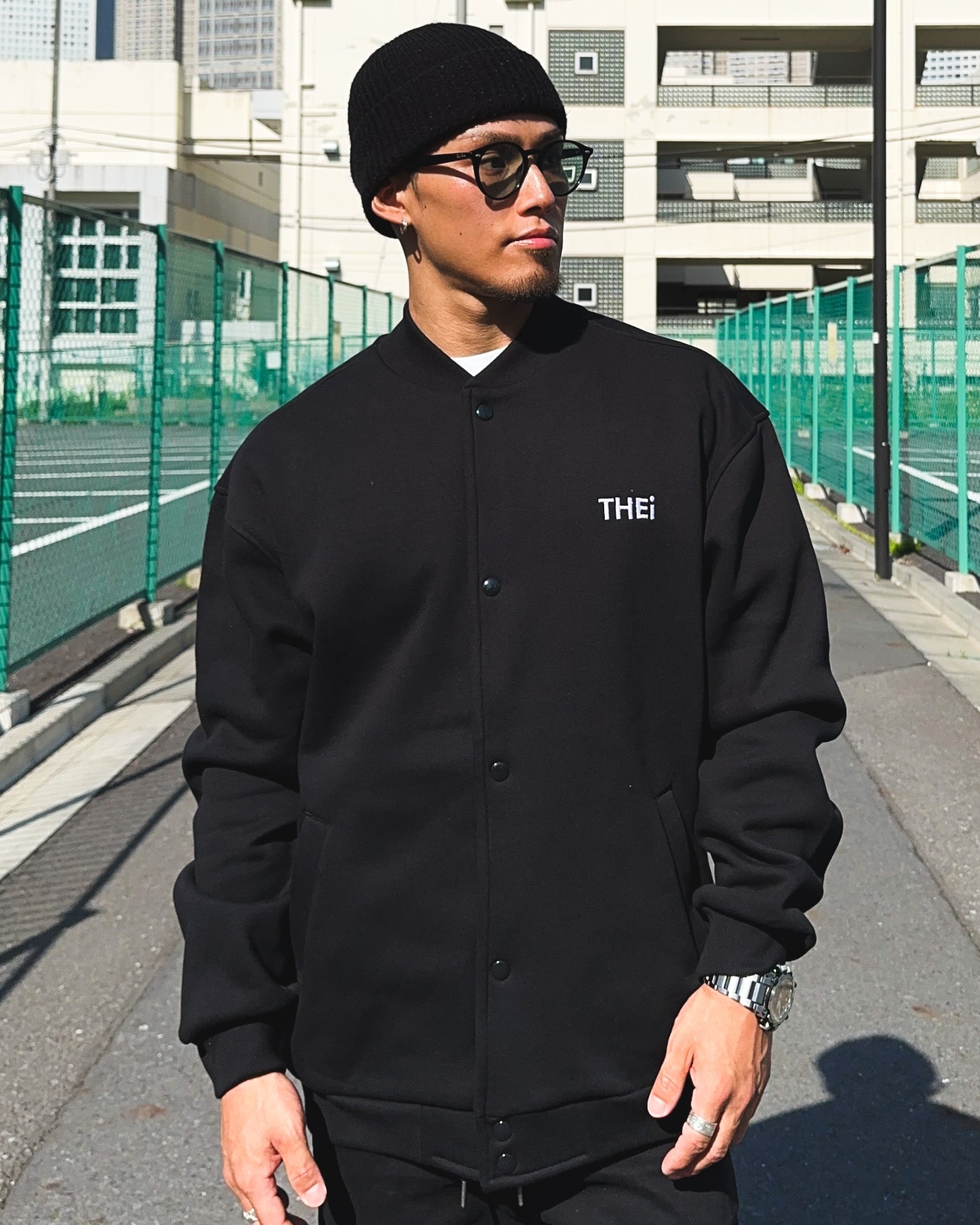 Basic One Point Sweat JKT - Black