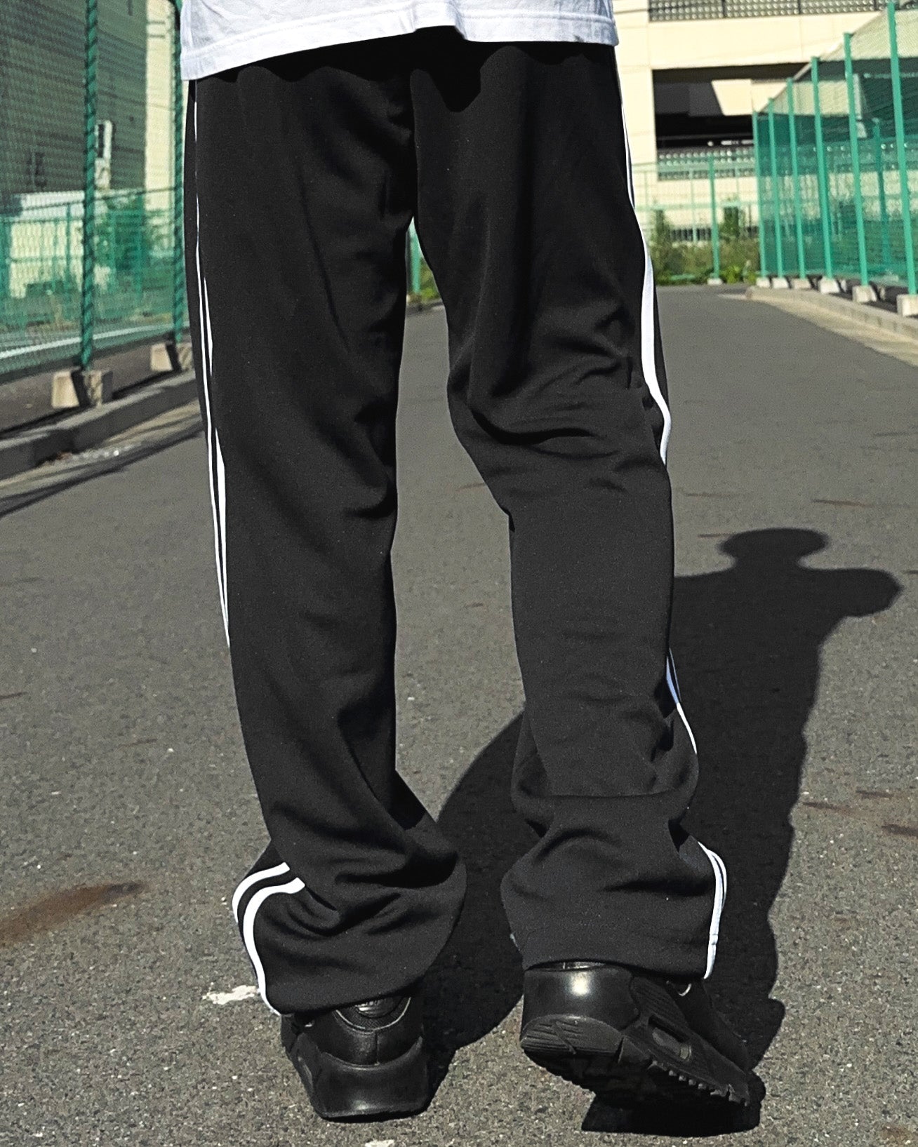 Basic One Point Track Pants - Black / White