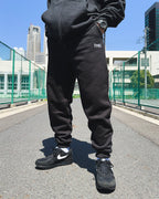 Basic One Point HW Sweat Pants - Black
