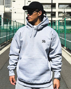 Arabic One Point HW Sweat Hoodie - Gray