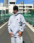 Arabic One Point HW Sweat Hoodie & Pants Setup - Gray
