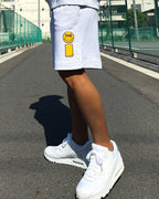Smiley Relax Sweat Shorts - Gray