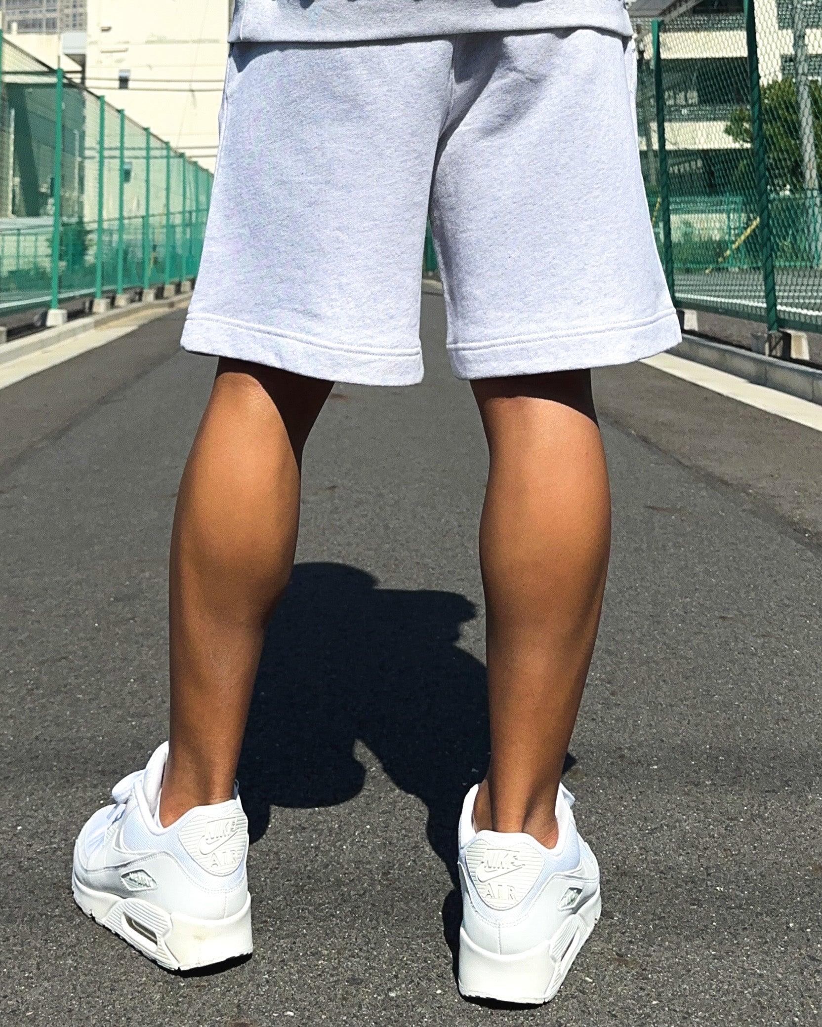 Smiley Relax Sweat Shorts - Gray