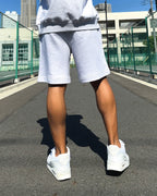 Smiley Relax Sweat Shorts - Gray