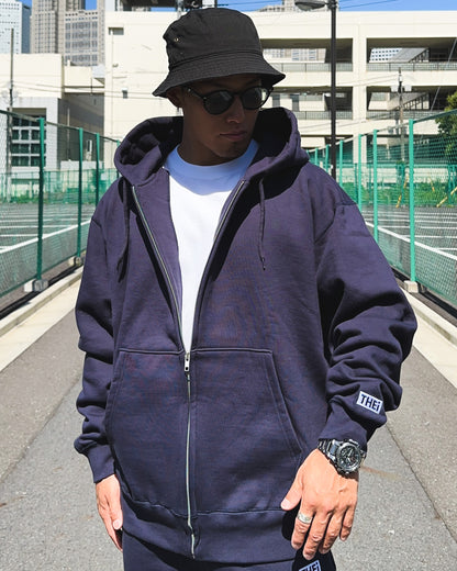 Box One Point Heavy Weight Sweat Zip Hoodie