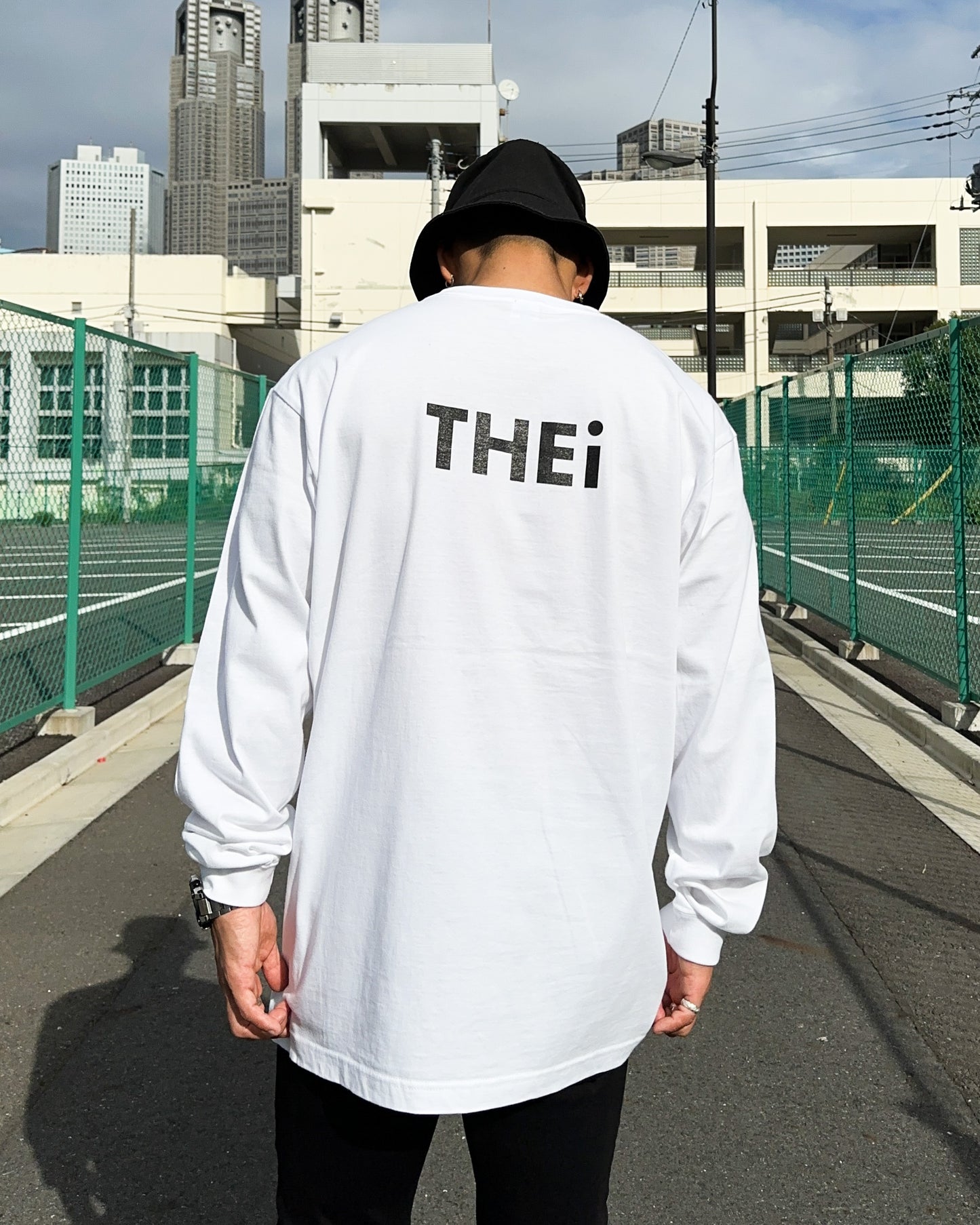 Basic Back Print Long T-Shirt