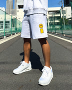 Smiley Relax Sweat Shorts - Gray