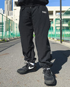 Basic One Point Nylon Track Pants - Black