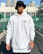 Heart Sweat Hoodie - White