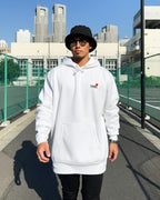 Heart Sweat Hoodie - White