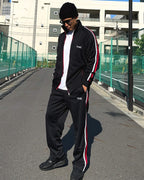 Basic One Point Track JKT & Pants Setup - Black / Red / White