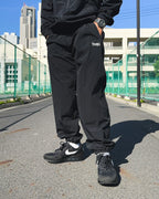 Basic One Point Nylon Track Pants - Black