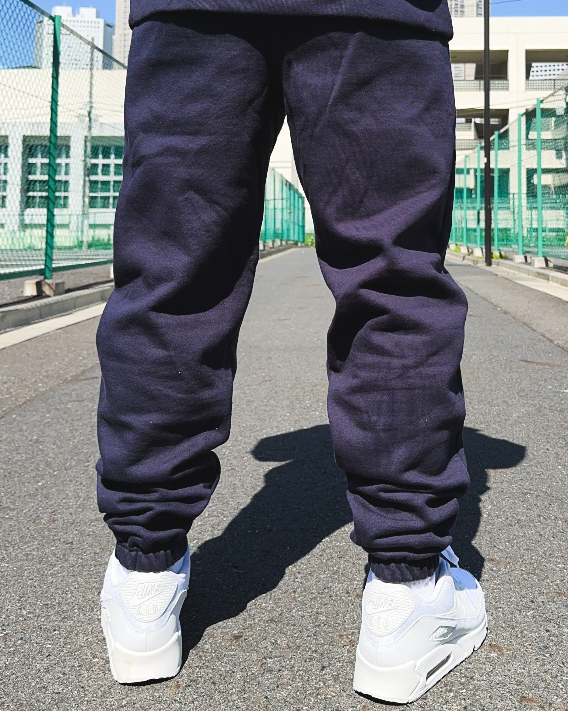 Arabic One Point HW Sweat Hoodie & Pants Setup - Navy