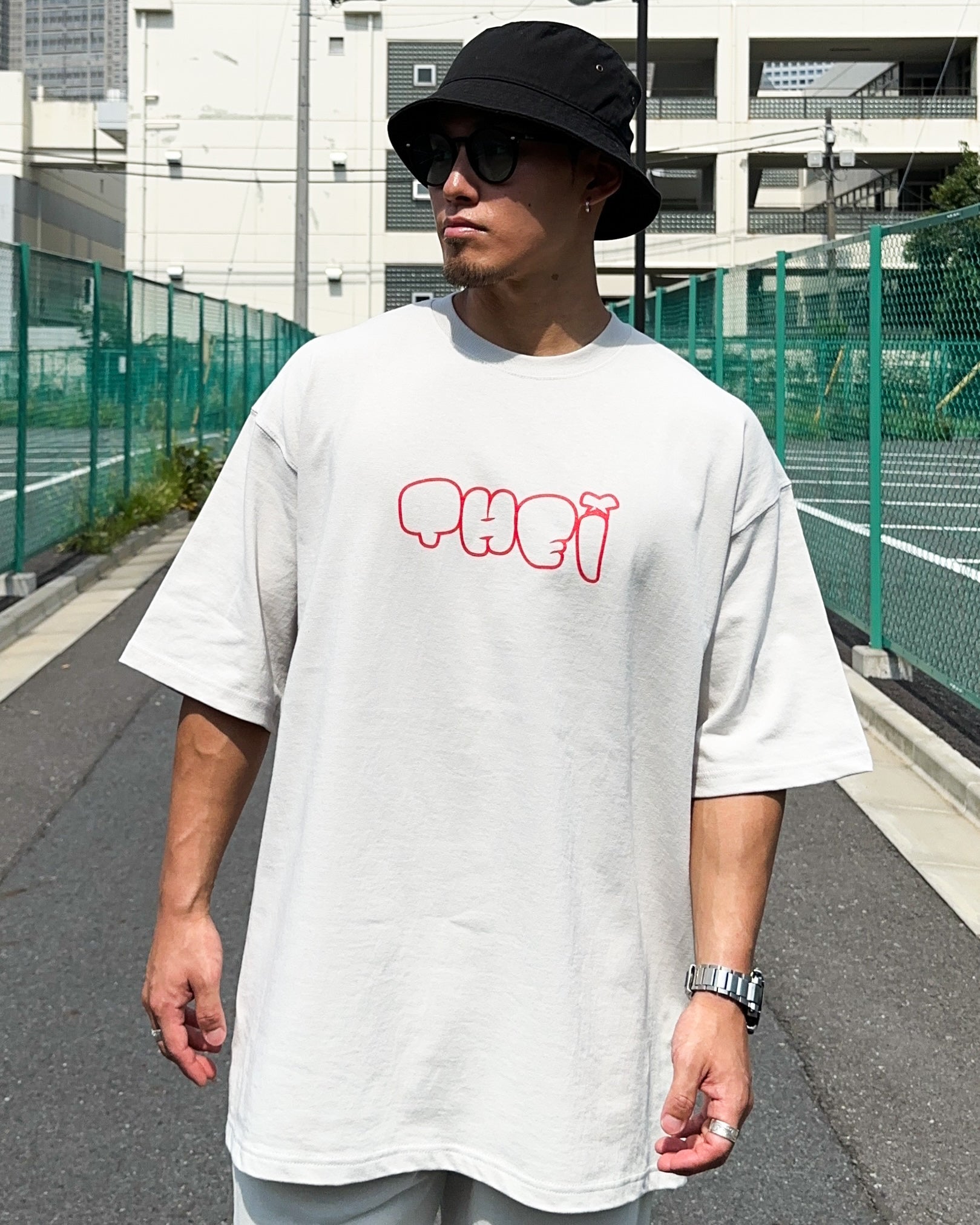 Bubble HW Big Tee - Frost Gray