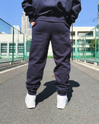 Arabic One Point HW Sweat Pants - Navy
