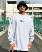 Basic Back Print L/S Tee - Gray