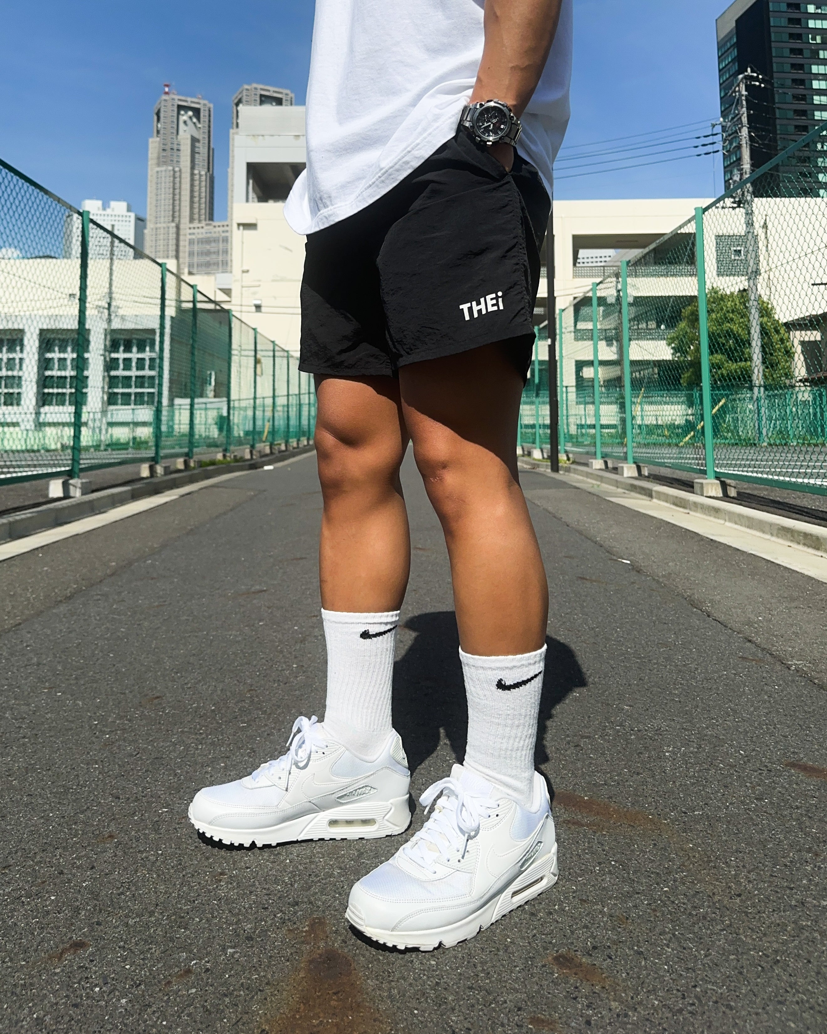 Basic One Point Versatile Shorts - Black