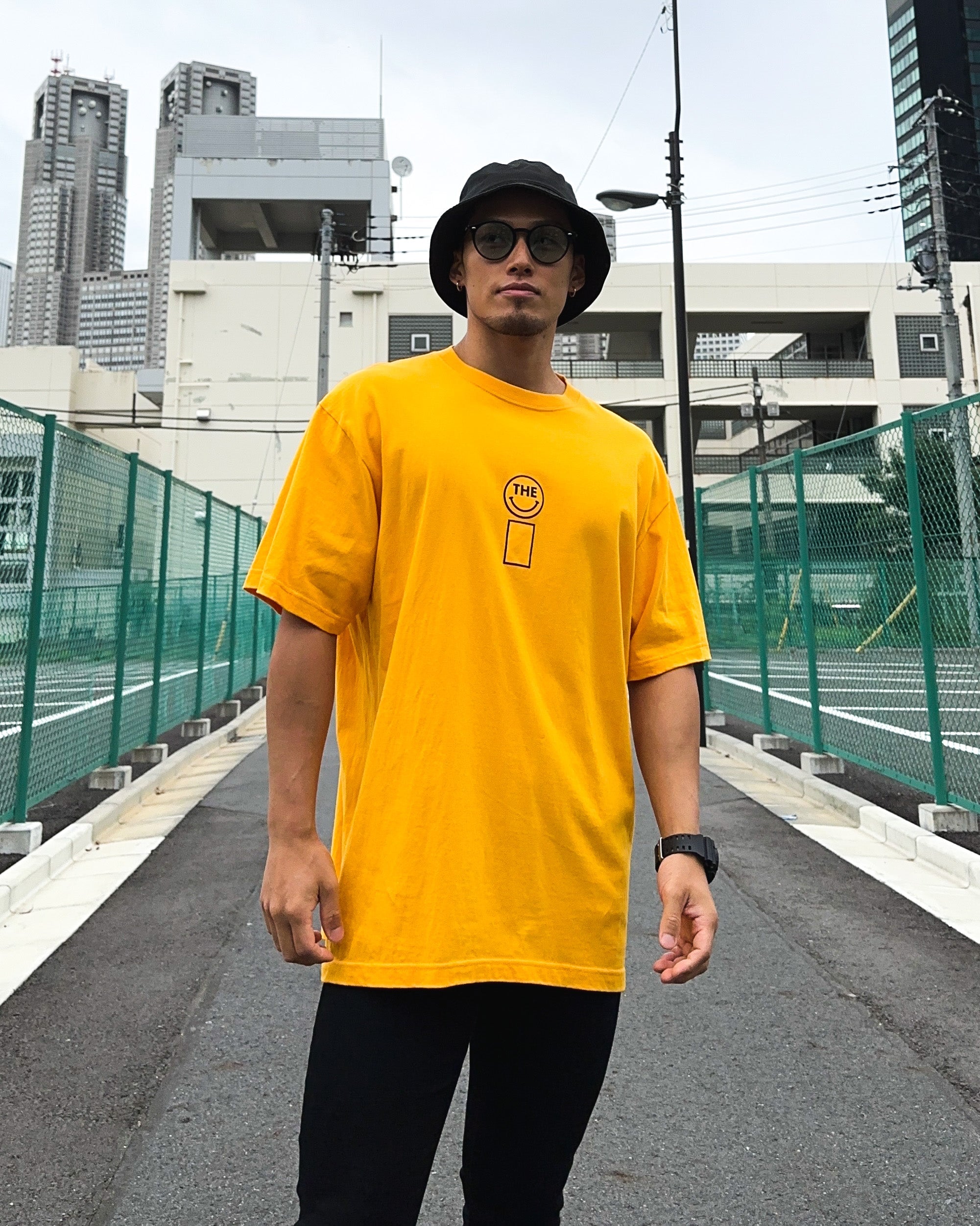 Smiley Tee - Gold Yellow