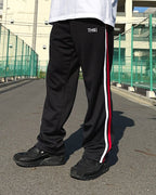 Basic One Point Track Pants - Black / Red / White
