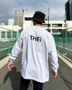 Basic Back Print L/S Tee - Gray