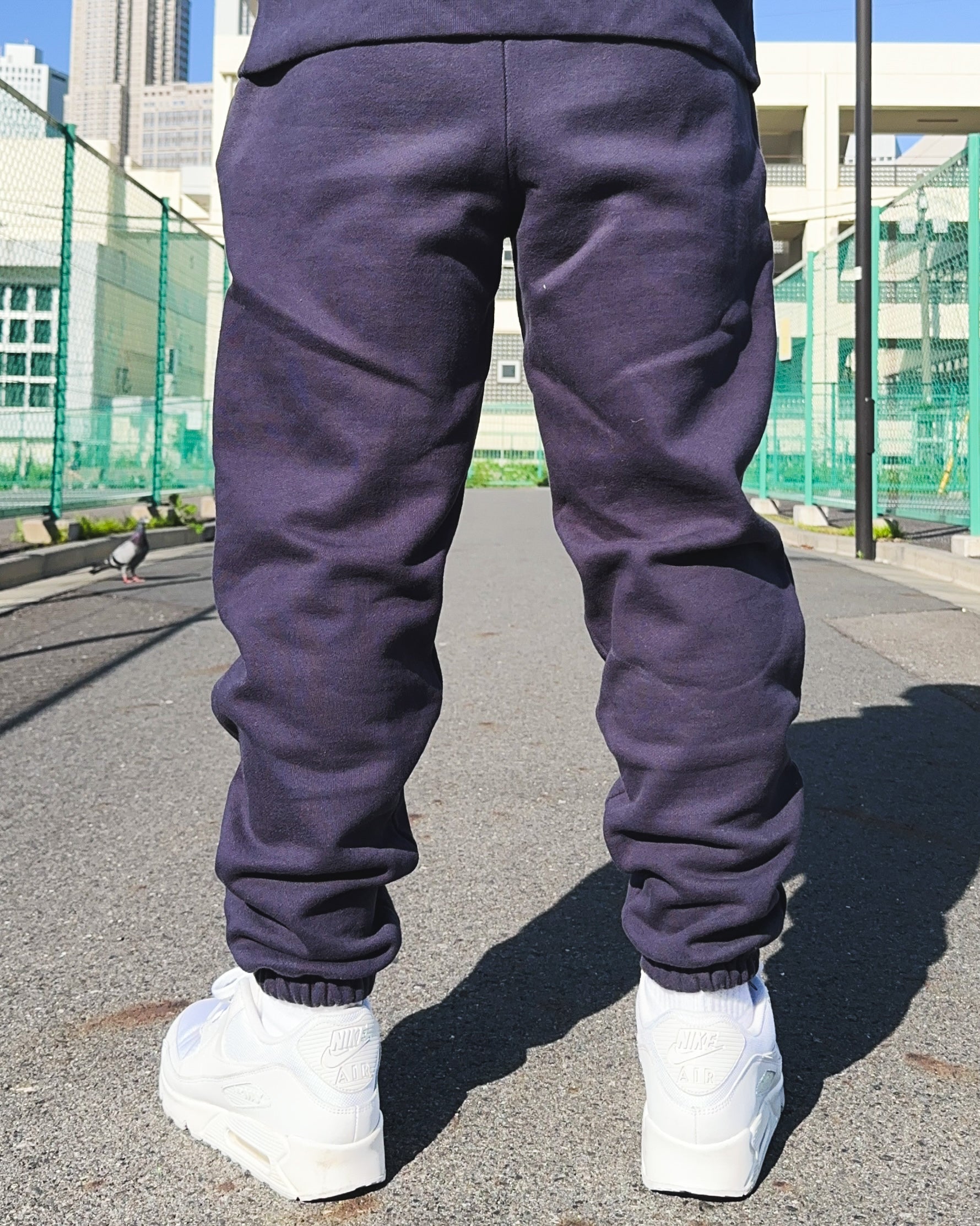 Box-Type2 One Point HW Sweat Pants - Navy