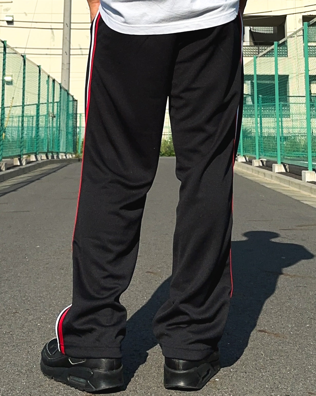 Basic One Point Track JKT & Pants Setup - Black / Red / White