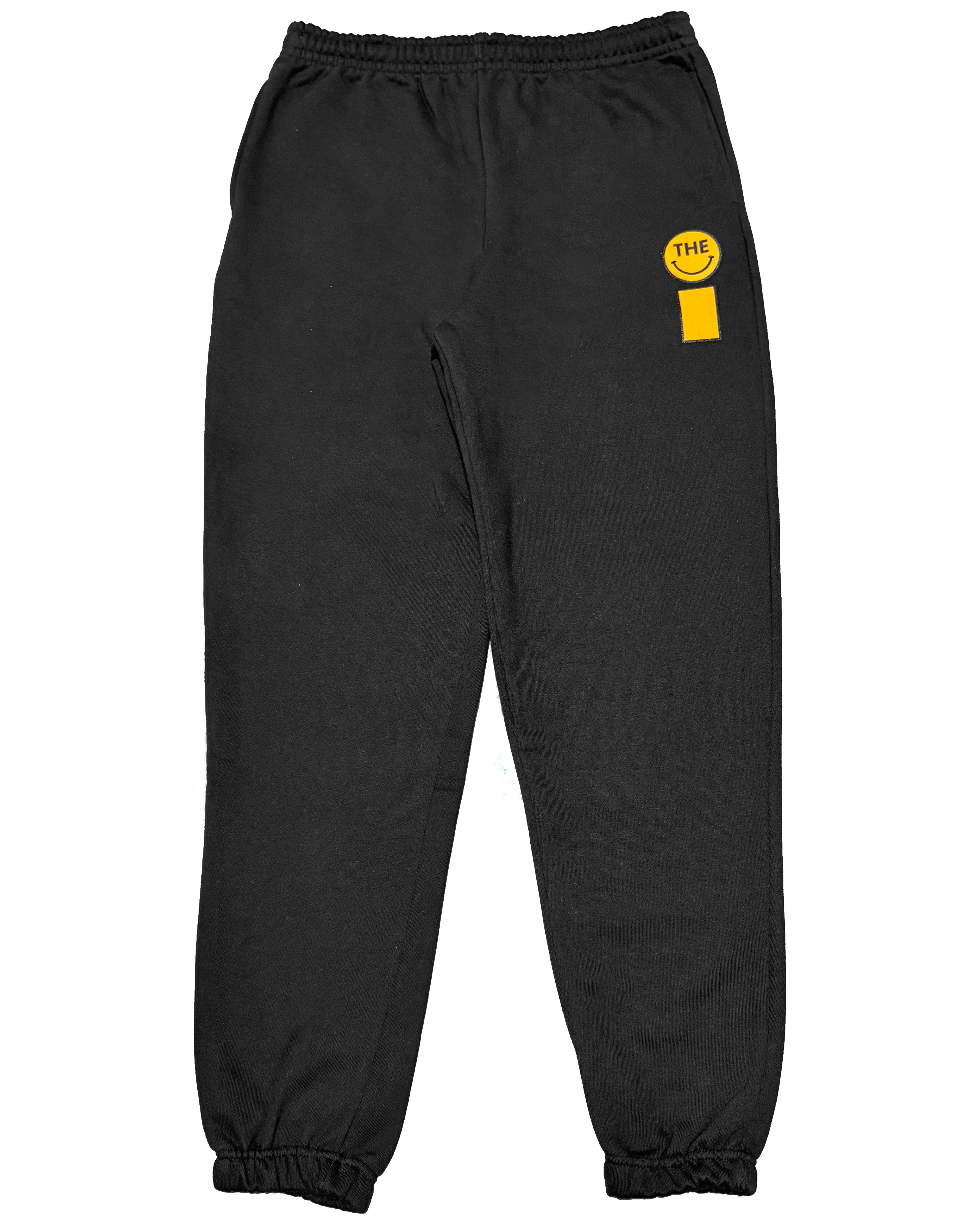Smiley HW Sweat Pants - Black